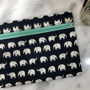 Mini Elephant Print Pouch